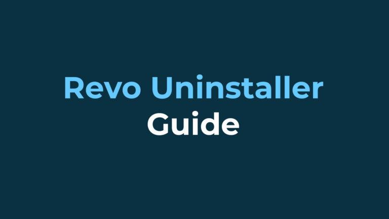 Revo Uninstaller Guide Image